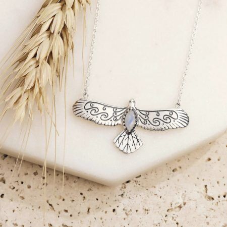 Eagle Spirit Moonstone Necklace