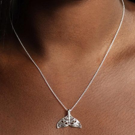 Mandala Dolphin Tail Necklace